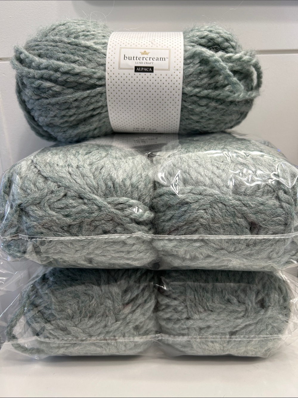 Butter Sage Green Alpaca Yarn Bundle 5 skeins